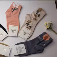 جوراب گل برجسته