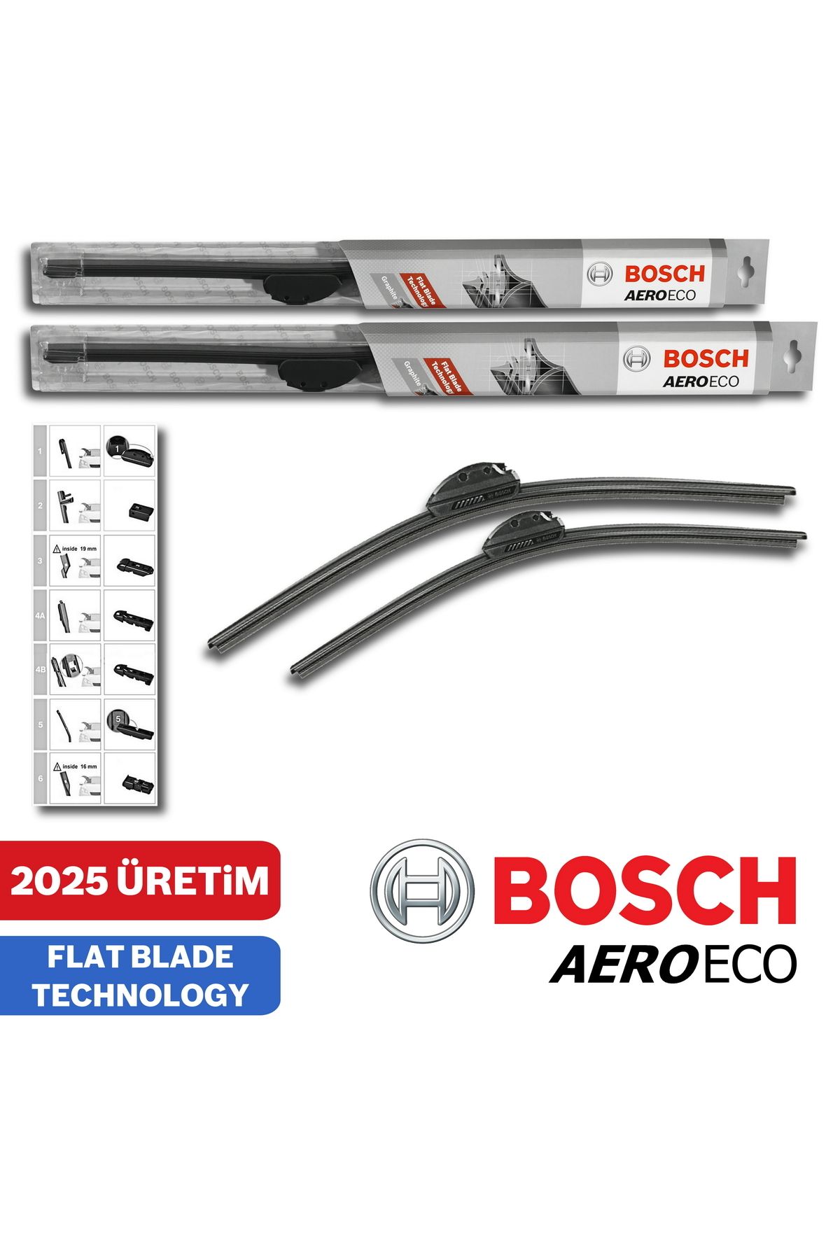 برف پاک کن و تیغه بوش آیرو اکو تویوتا لندکروزر مدل 2009 تا 2013 Bosch
