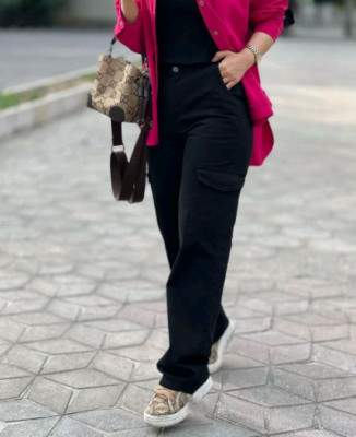 شلوار جین کاغذی کارگو