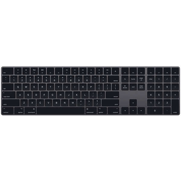 مجیک کیبورد نامریک اپل Magic Keyboard with Numeric Keypad خاکستری - Hiappleir