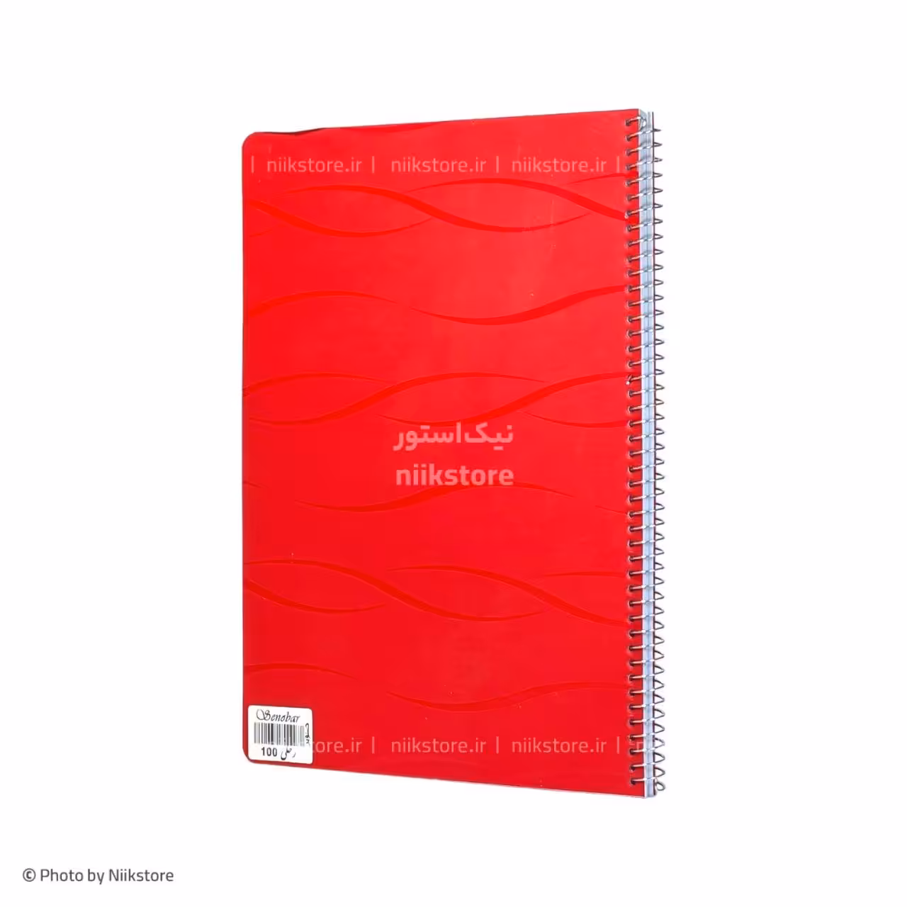 دفتر فنری 100برگ رحلی P.P تک رنگ صنوبرsenobar 100sheets pp notebook