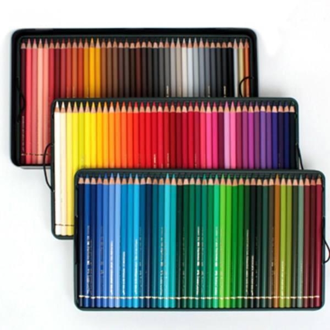 مداد رنگی پلیکروم 120 رنگ فابرکاستل جعبه فلزی Colored pencil polychromos faber castell