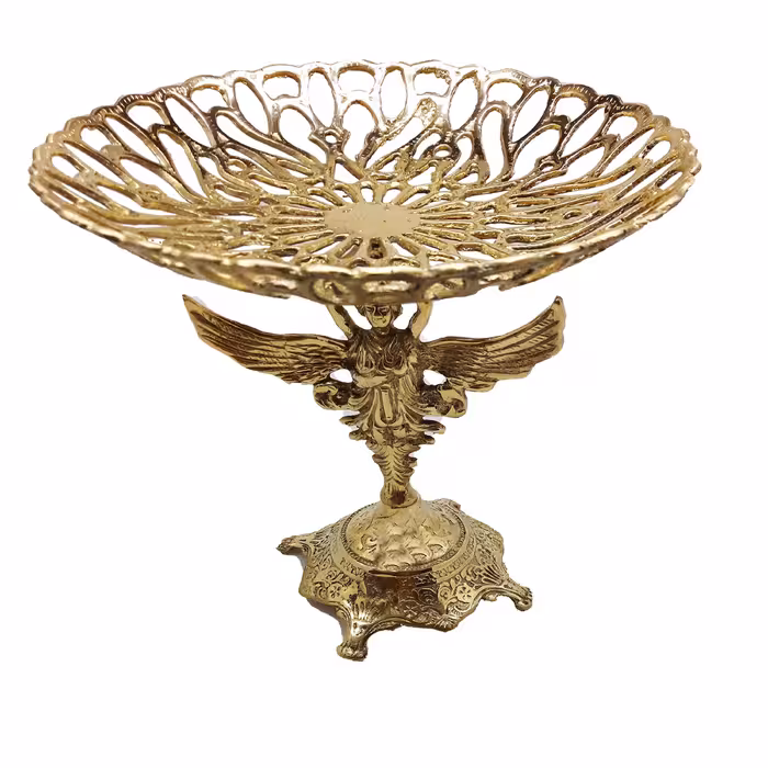 شیرینی خوری پایه دار برنزی