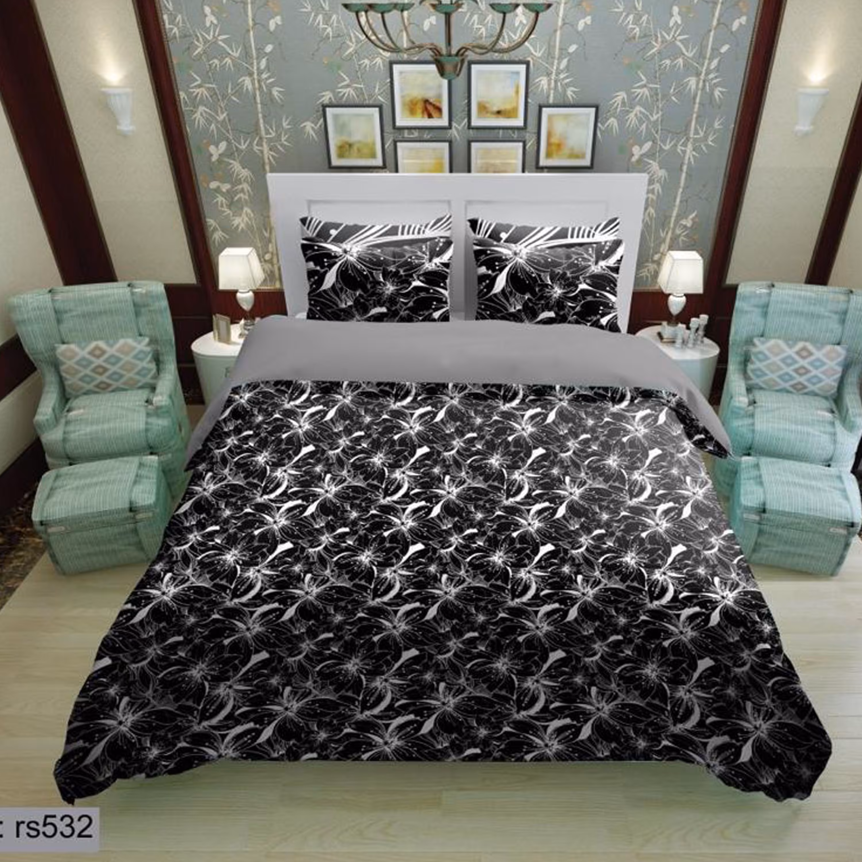 سرویس روتختی 2 نفره تنسل چاپی برندترک لند(Turk Land) rs 532