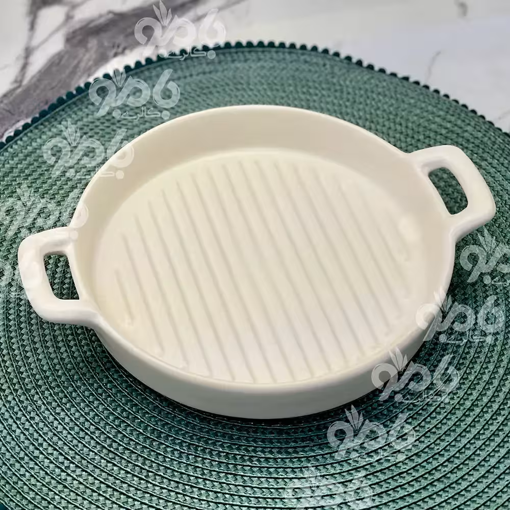 تابه گریل مات رنگی گرد دسته دار 20 سانت
