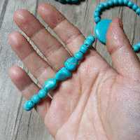 دستبند فیروزه کشی مردانه و زنانه قابل سفارش به اندازه دست شما