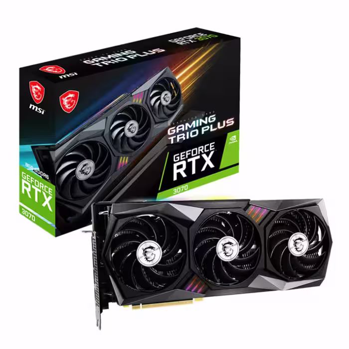 کارت گرافیک ام اس آی RTX 3070 GAMING TRIO PLUS 8G LHR