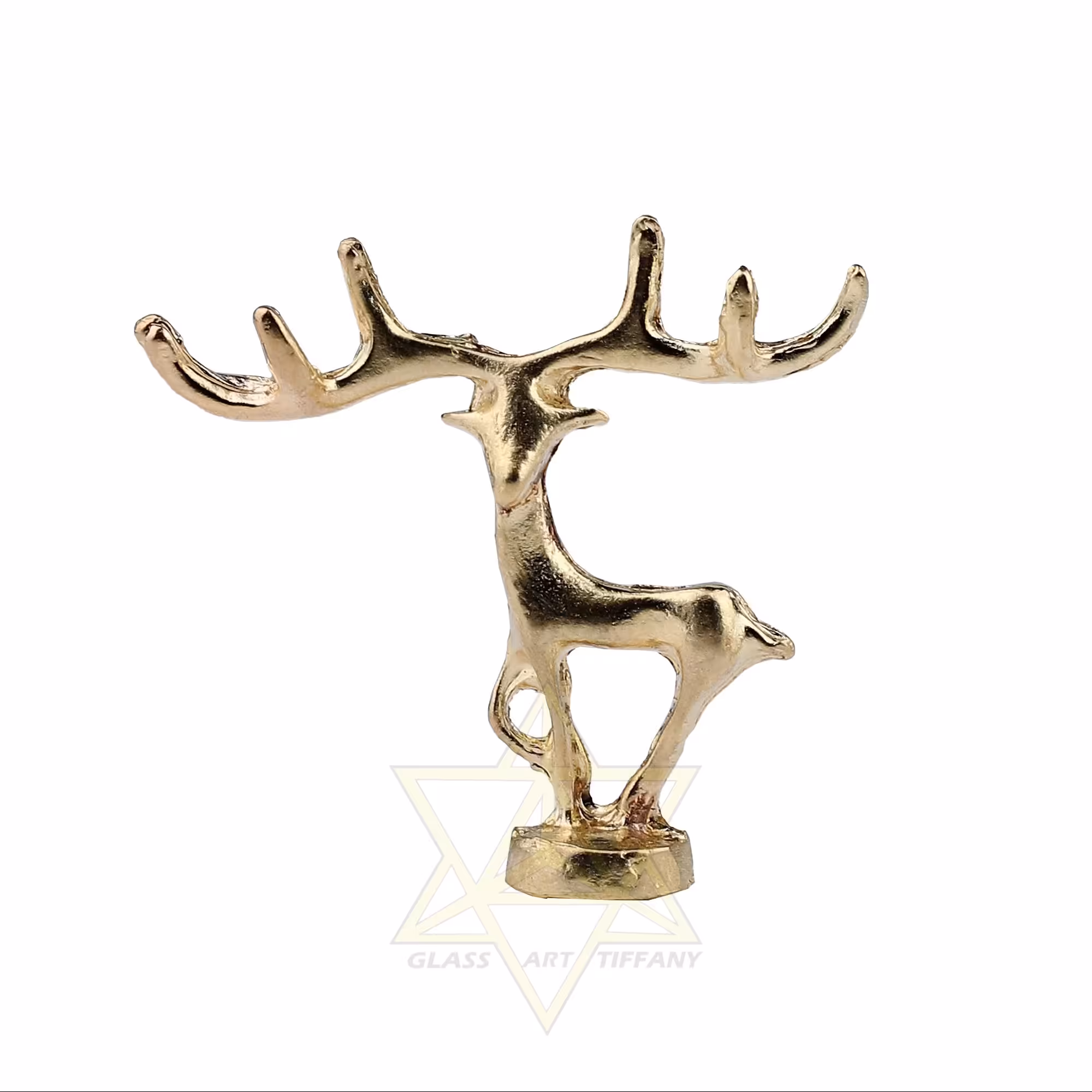 گوزن ایستاده طلایی  دستگیره تزیینی 