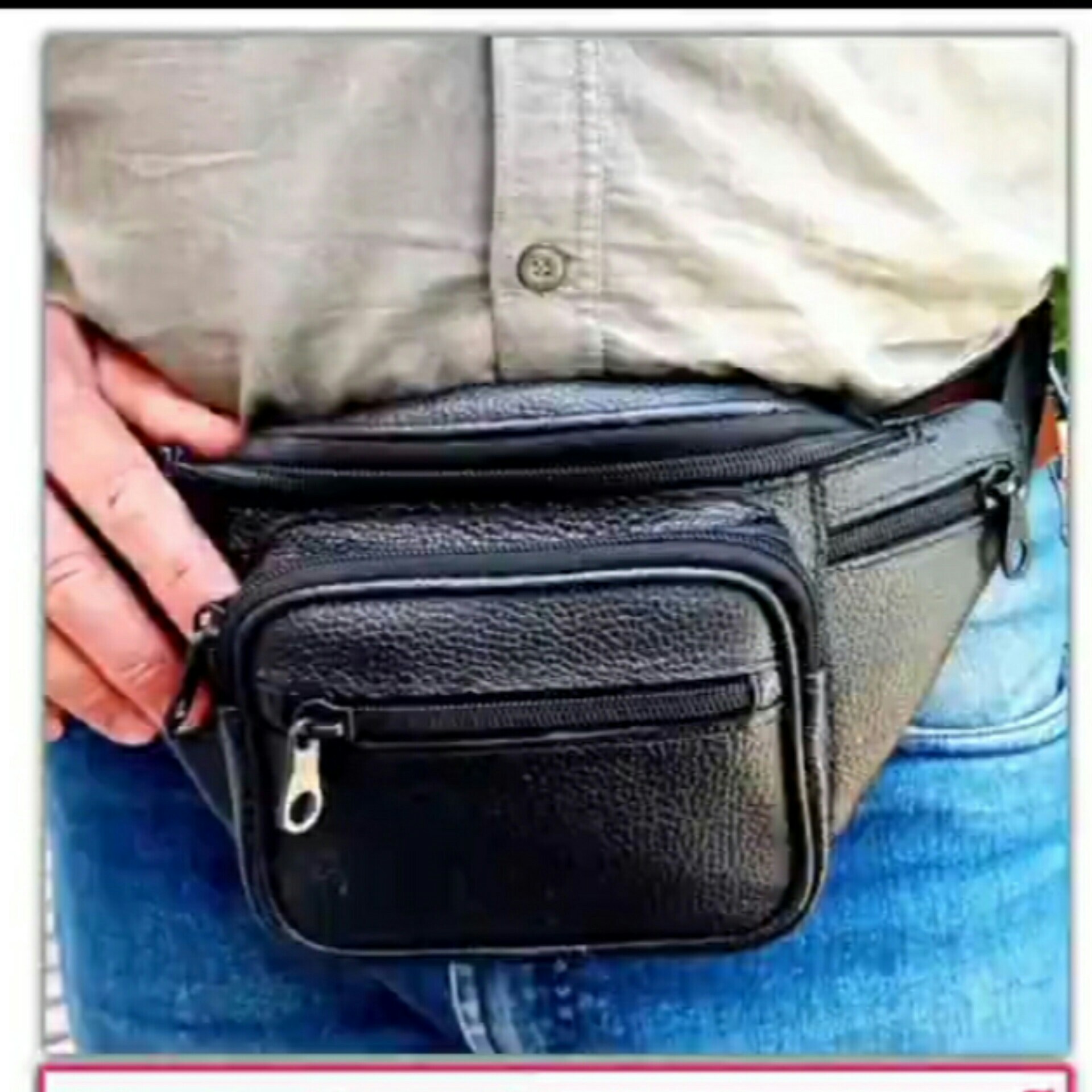 کیف کمری چرم