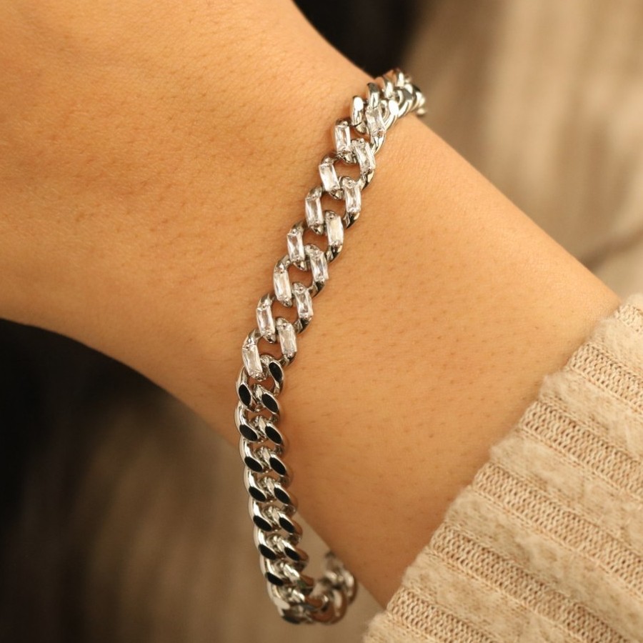 دستبند کارتیر  نگین cm