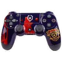 دسته بی سیم SONY PlayStation 4 DualShock 4 High Copy طرح R.P.D Racoon Police