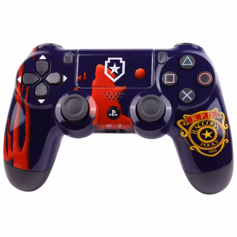 دسته بی سیم SONY PlayStation 4 DualShock 4 High Copy طرح R.P.D Racoon Police