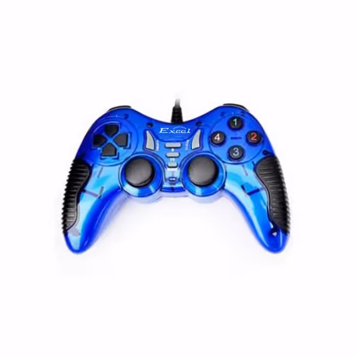 دسته بازی تک شوکدار حرفه ای Excel مدل 101 آبی