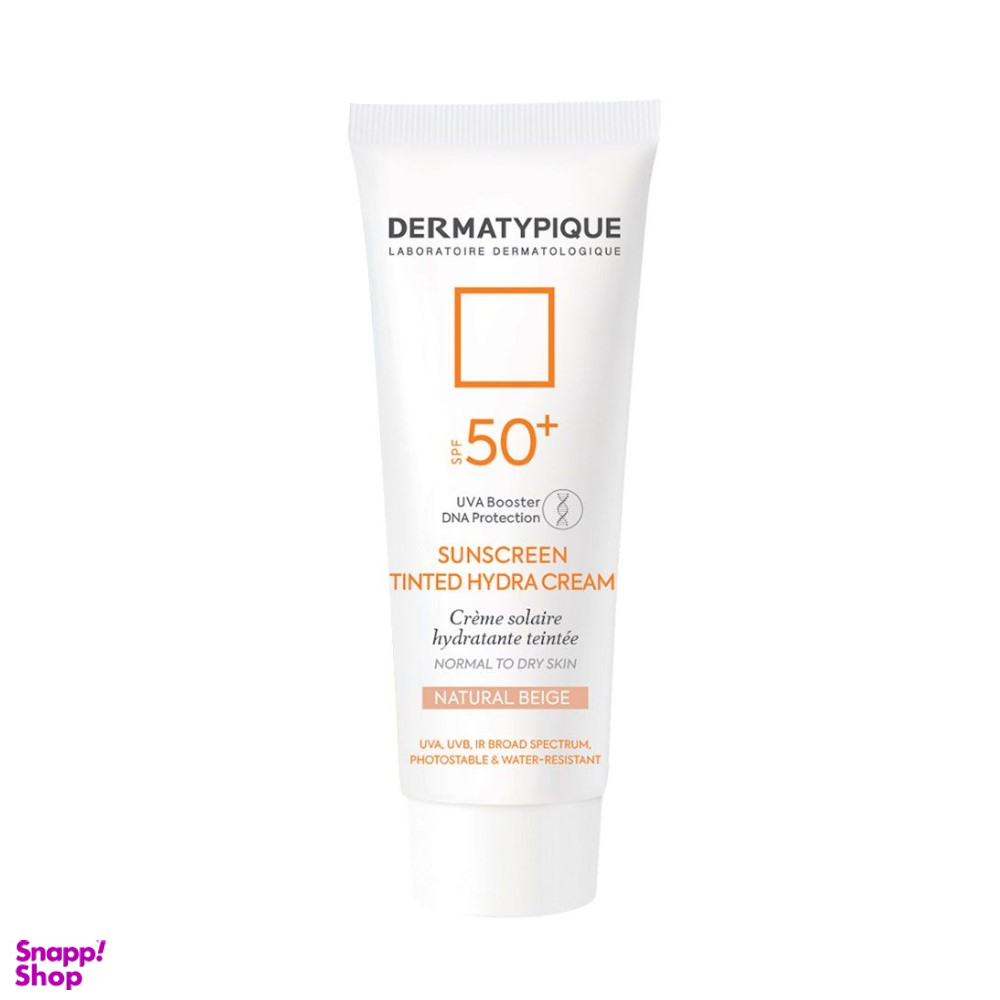 ضد آفتاب درماتیپیک (Dermatypique) با spf50 مناسب پوست خشک رنگ بژ طبیعی وزن 50 گرم
