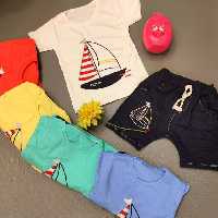 لباس ست تابستانی طرح قایقی