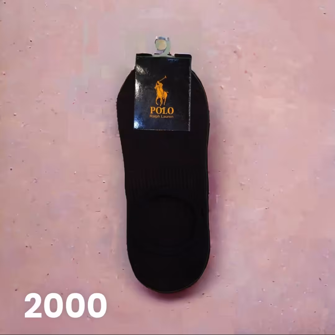 جوراب کالج اسپرت (سیاه با طوق مشکی ) کد 2000