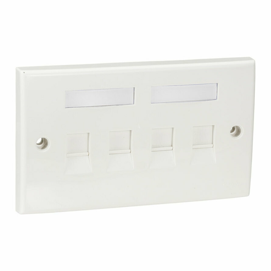 فیس پلیت 4 پورت اشنایدر الکتریک Digilink DCXIOFPQXXXX