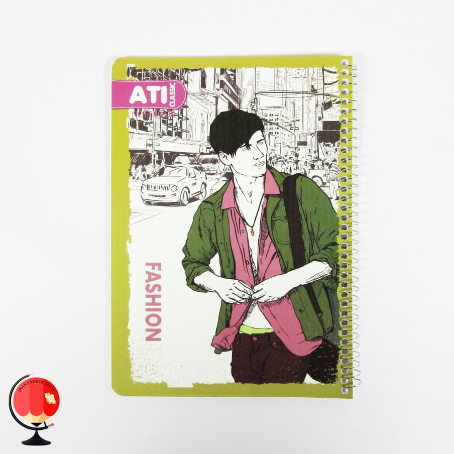 دفتر مشق 100 برگ سیمی طرح جوان آتی