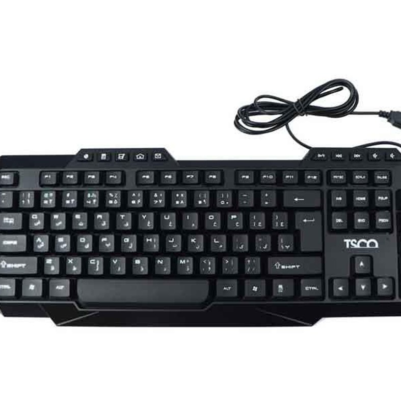 کیبورد تسکو با سیم مدل TK 8019