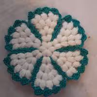 اسکاج دستبافت طرح گل