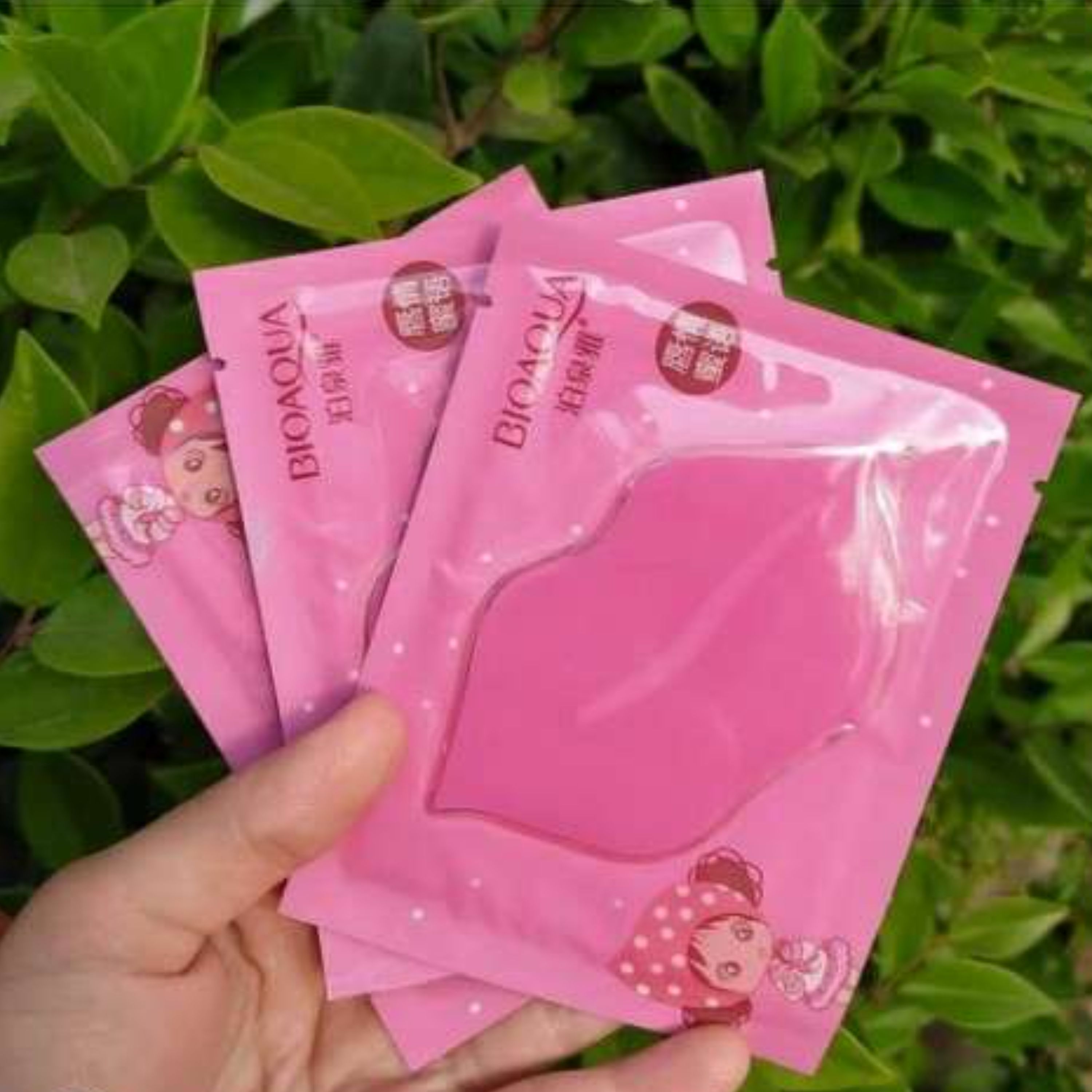 ماسک ورقه لب بایواکوا صورتی 