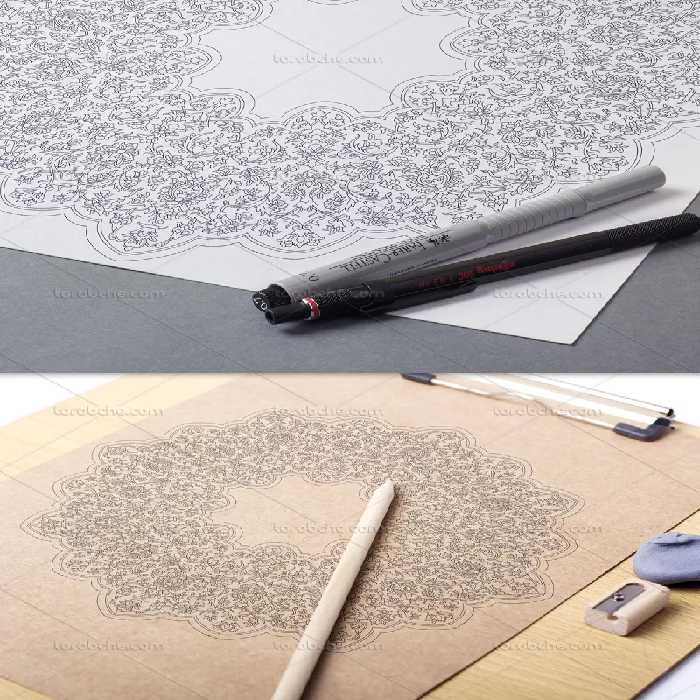 وکتور شمسه ترنج ختایی | گرافیک با طعم تربچه