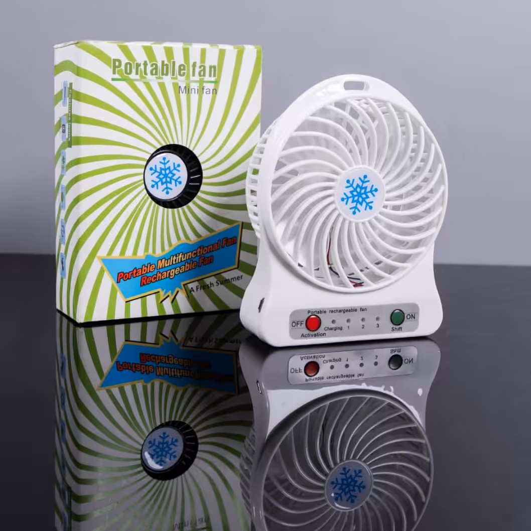 پنکه شارژی رومیزی کد 10121 ( سری اقتصادی)