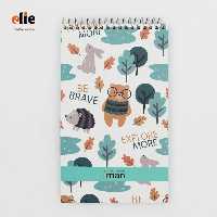 دفترچه یادداشت سیمی ایمان طرح E014