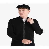 ژاکت جلو باز مشکی مردانه سیاه Slim Fit Zipper Cardigan Colin’s