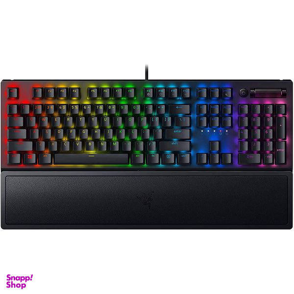 کیبورد مخصوص بازی ریزر (Razer) مدل Blackwidow v3 Green swithes