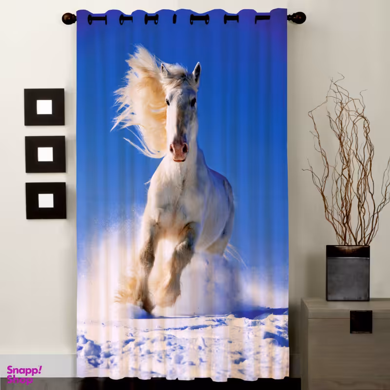 پرده مدل C1-50853 ارتفاع 290 سانتی متر رنگ سفید