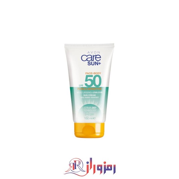 کرم ضد آفتاب صورت و بدن اون avon حجم 150 میل