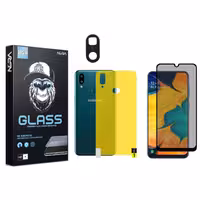 گلس پرایوسی به همراه برچسب محافظ پشت و محافظ لنز فلزی نیرا  A11