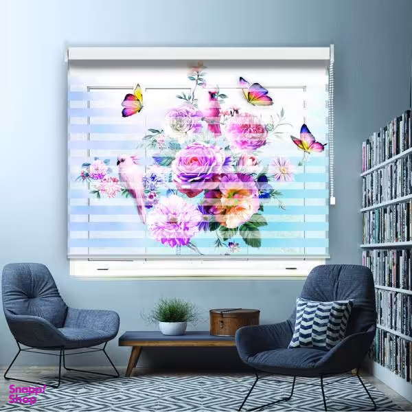 پرده زبرا مدل TD-24 سایز 110x150 سانتی متر