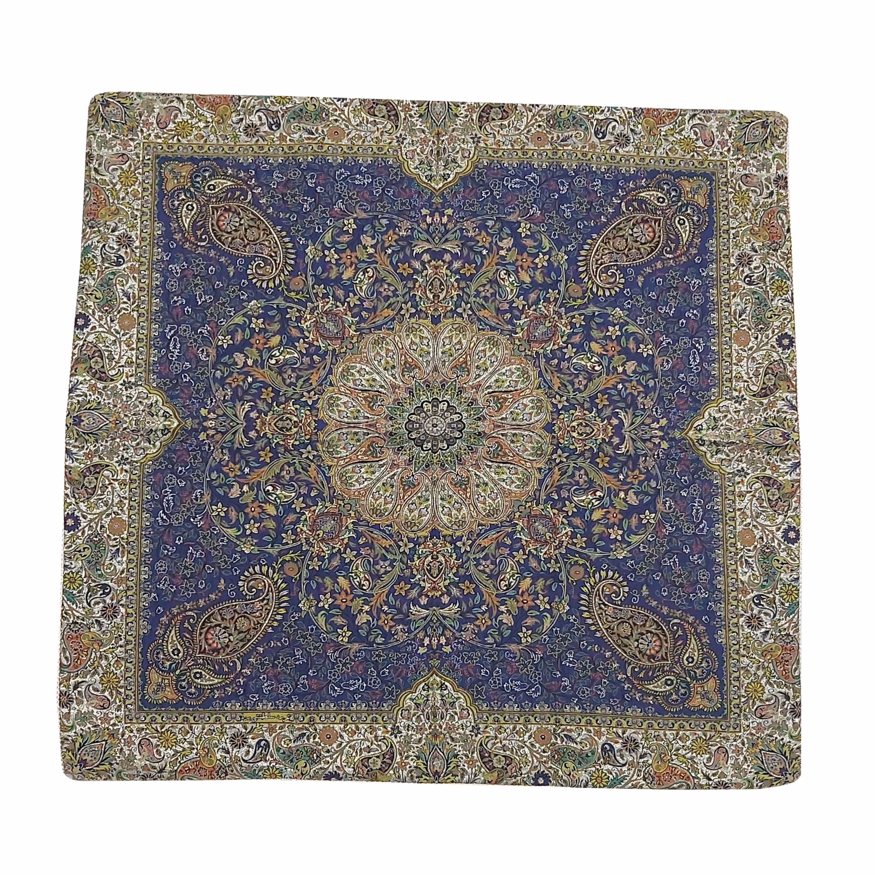 رومیزی ترمه مدل سلطنتی یزد کد 1345