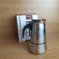 قهوه جوش موکاپات  دو کاپ استیل یونیک لایف