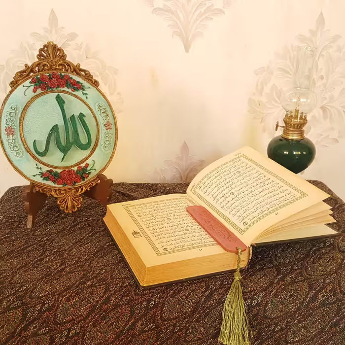 تابلو پتینه دیواری اسم الله از جنس پلی استر 