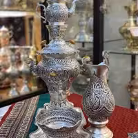 سماور قلم آبکاری نقره