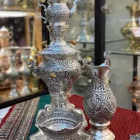 سماور قلم آبکاری نقره