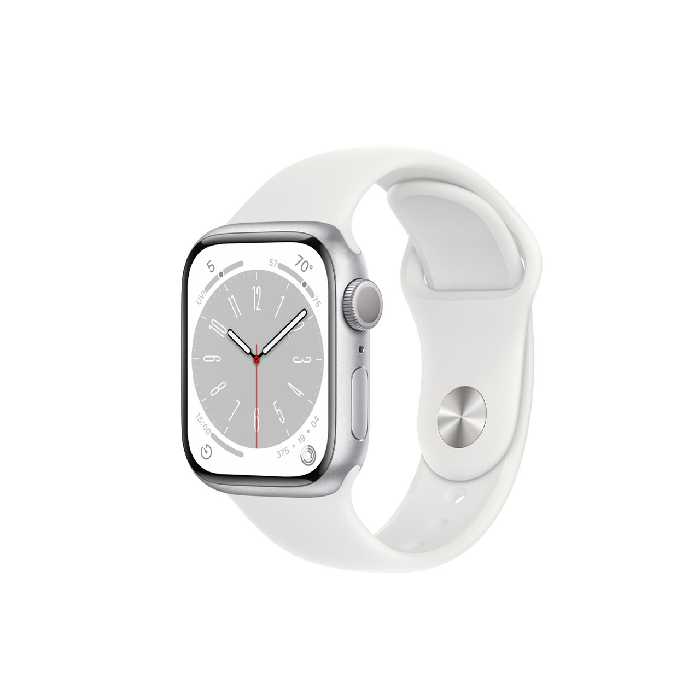 ساعت هوشمند اپل واچ سری 8 مدل Silver Aluminum Case White Sport Band-41MM-M/L