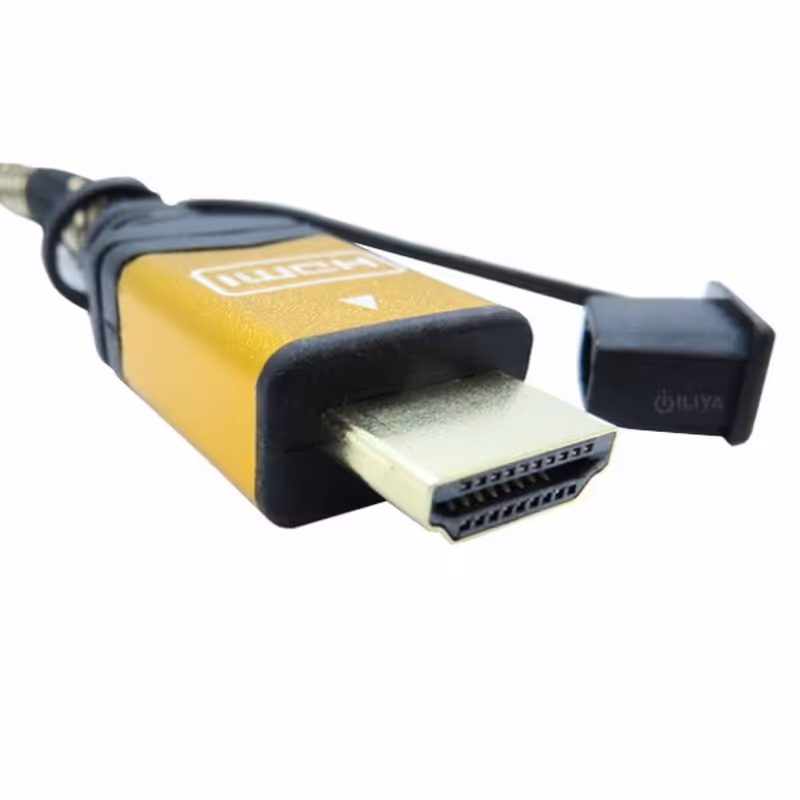 کابل HDMI فرانت 3D سرپوش طلایی 5 متری