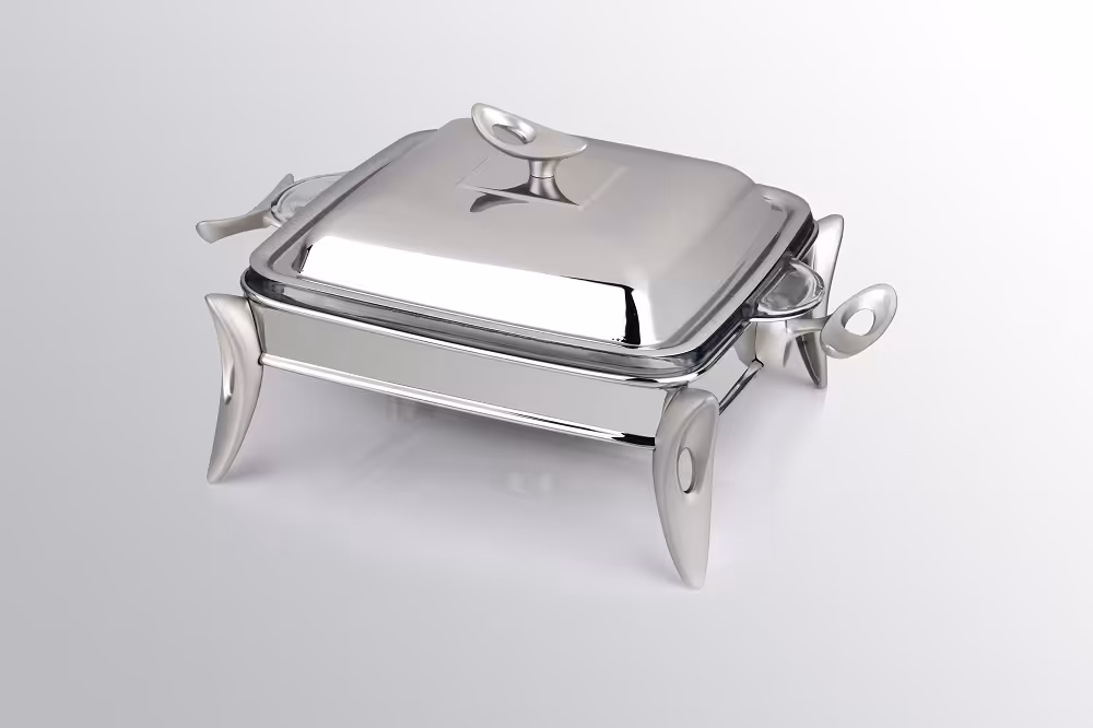 سوفله خوری مربع بزرگ تک استیل 932