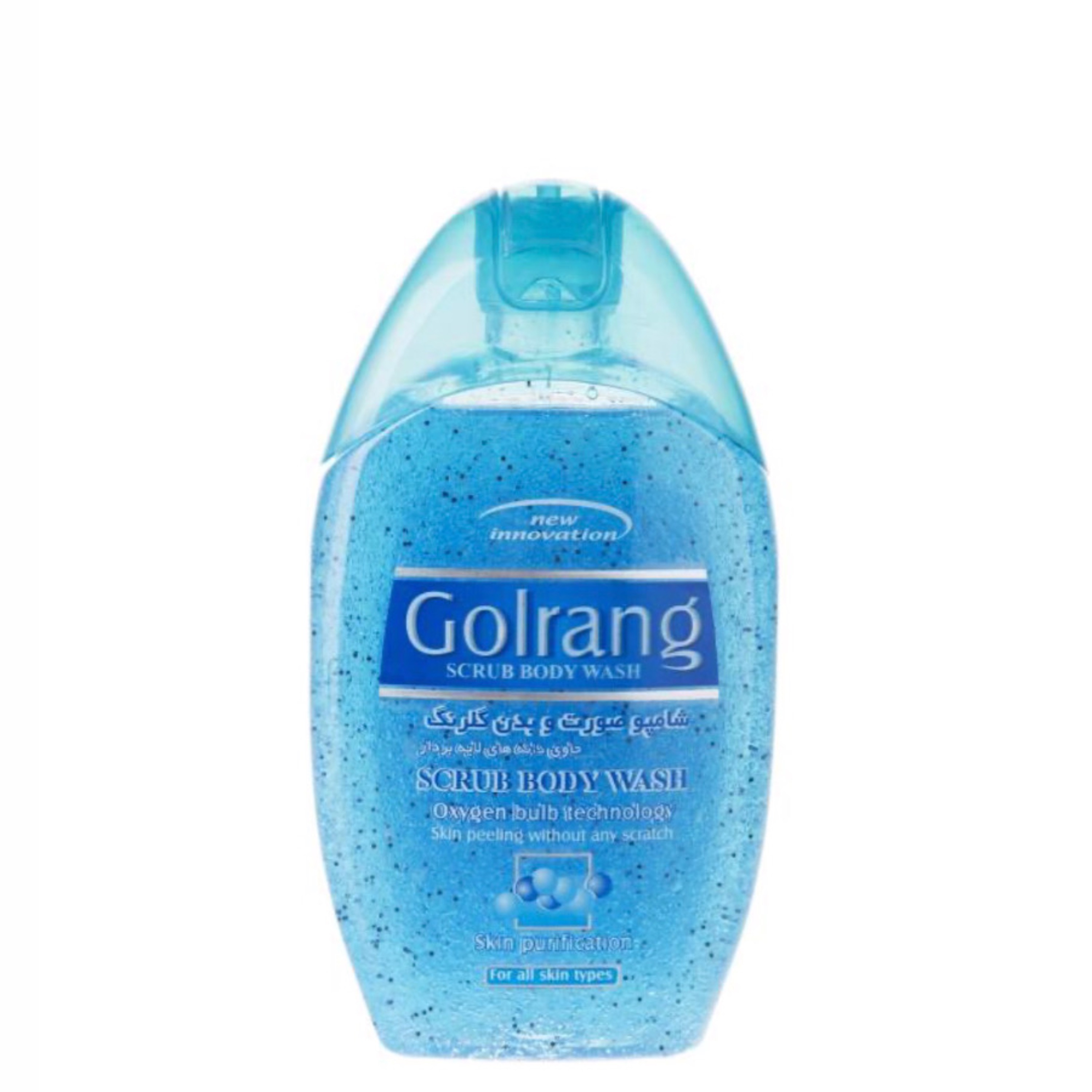 شامپو صورت و بدن گلرنگ Scrub blue