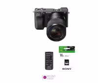 دوربین Sony Alpha A6400 16-50mm مشکی به همراه ریموت و مموری