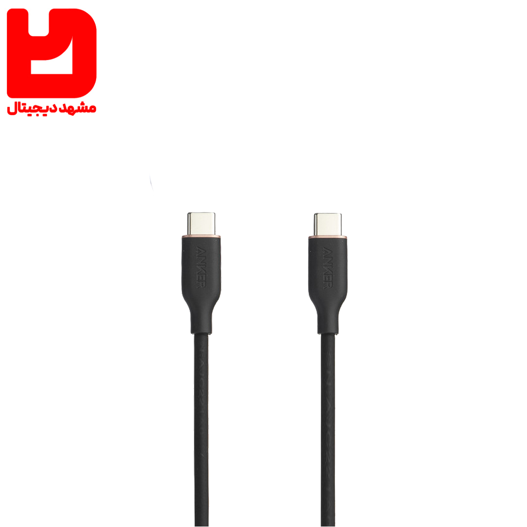 کابل شارژر PowerLine III Flow USB-C to USB-C 6ft Cable B2B - UN Black Iteration 1