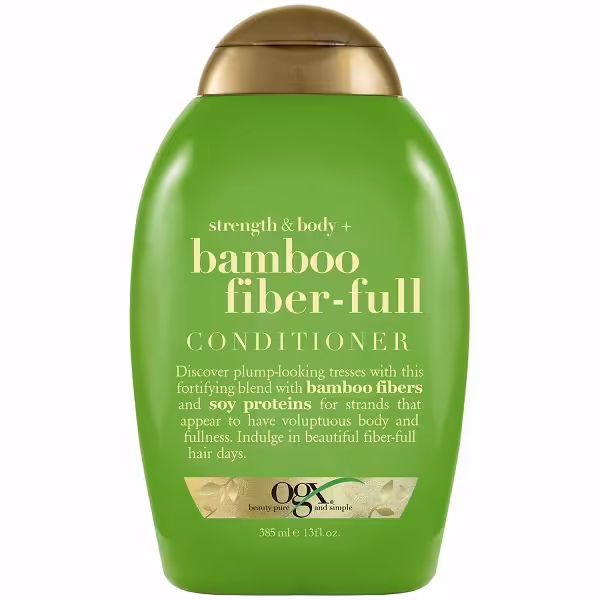 نرم کننده الیاف بامبو (بامبو فایبر) او جی ایکس OGX | ضخیم کننده وضد ریزش موی چرب | 385 میل