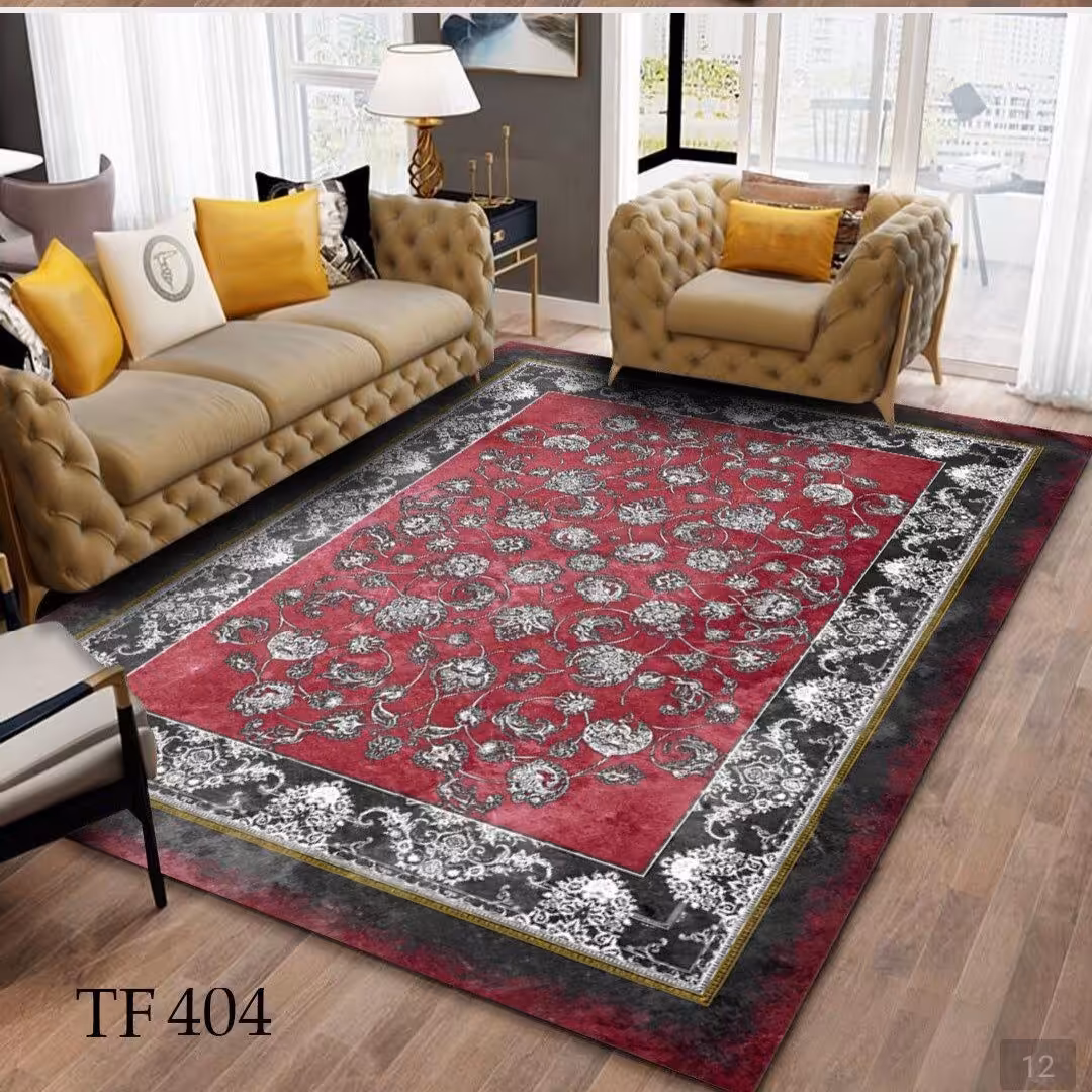 روفرشی مخمل ترک شانل کشدوزی شده با بهترین کیفیت دوخت Tf404