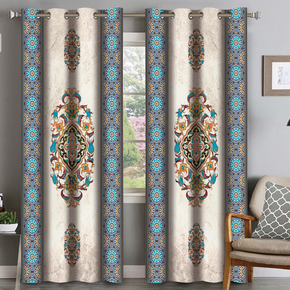 پرده چاپی  پانچ  طرح کلاسیک  کد263