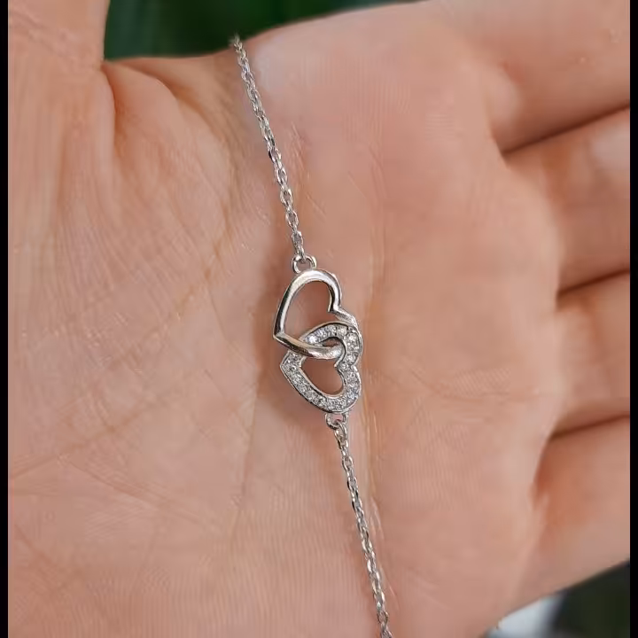 دستبند نقره زنانه کد 164