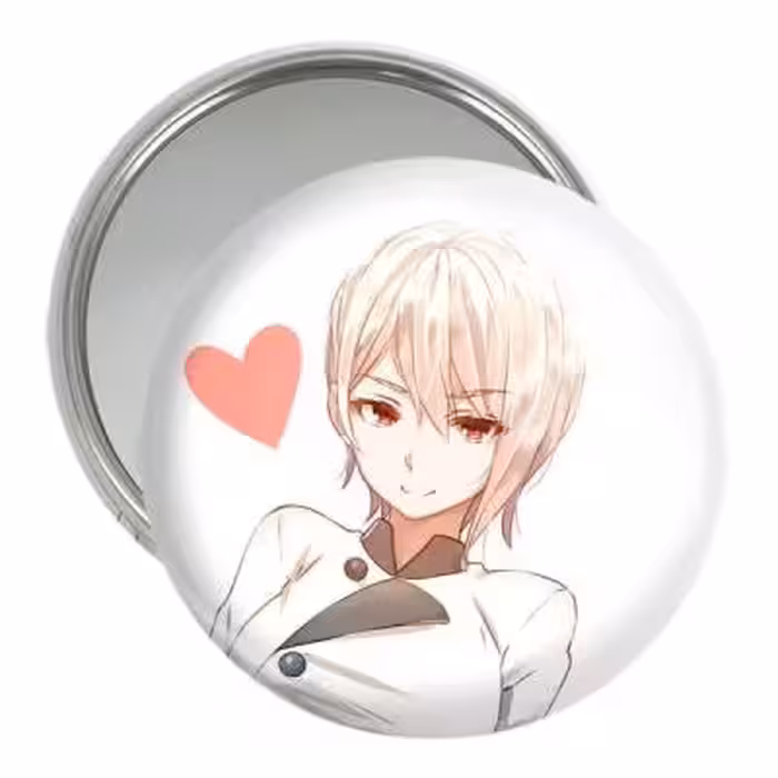 آینه جیبی خندالو مدل الیس انیمه جنگ غذاها Food Wars کد 16999